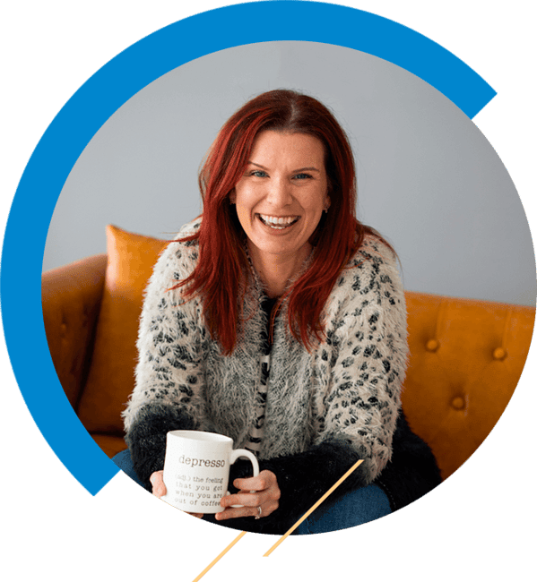 Jackie Meyer with Mug Smiling